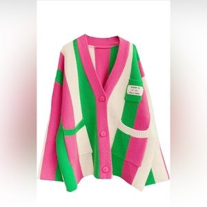 Sweater cardigan  long sleeve winter, oversized